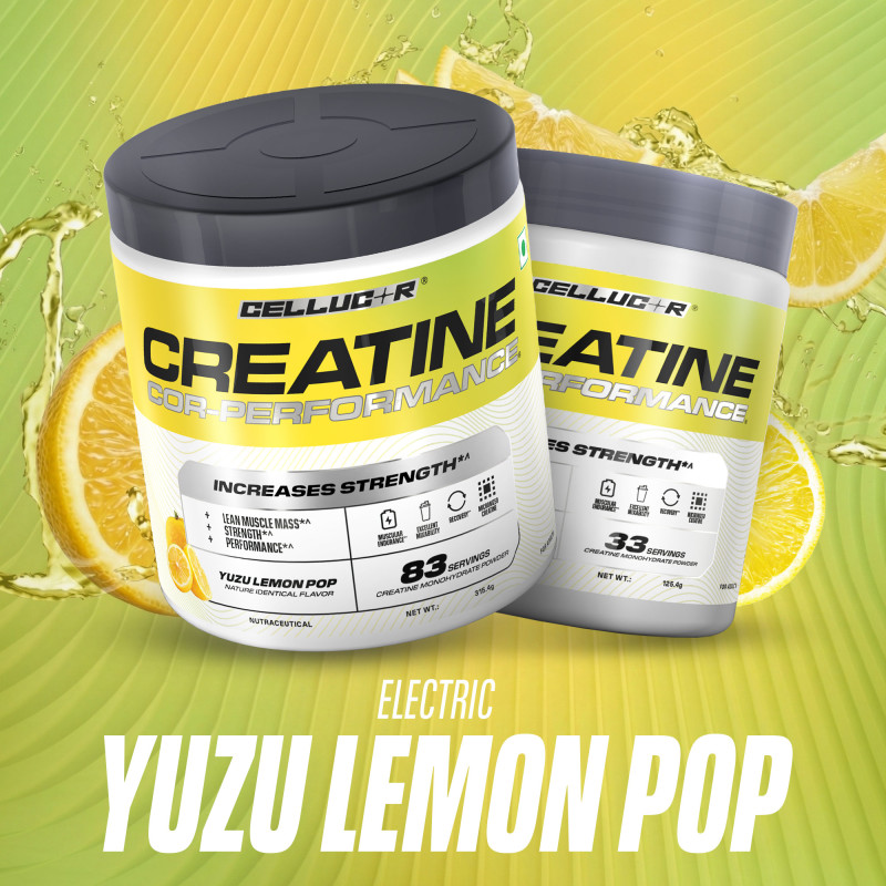 CELLUCOR Creatine Cor-Performance Yuzu Lemon Pop 83 Serving - 315Gm