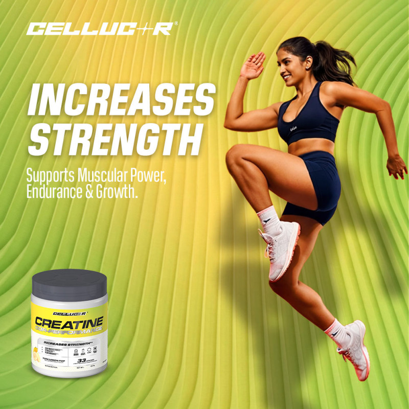 CELLUCOR Creatine Cor-Performance Yuzu Lemon Pop 33 Serving - 125Gm