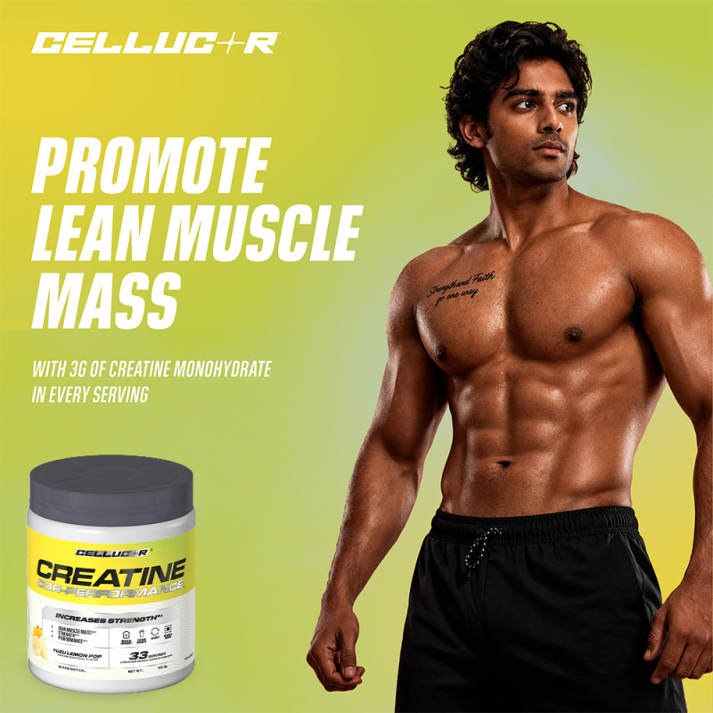 CELLUCOR Creatine Cor-Performance Yuzu Lemon Pop 33 Serving - 125Gm