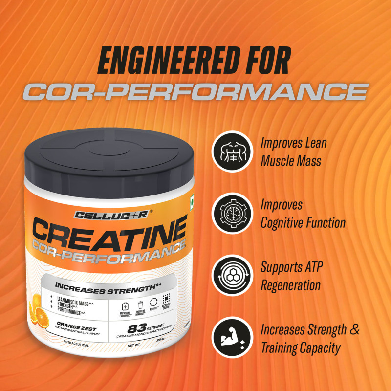 CELLUCOR Creatine Cor-Performance Orange Zest 83 Serving - 315Gm