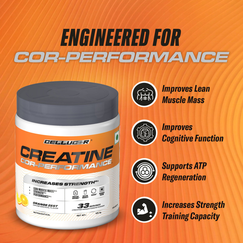 CELLUCOR Creatine Cor-Performance Orange Zest 33 Serving - 125Gm