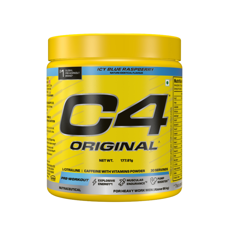 C4 ORIGINAL PRE WORKOUT ICY BLUE RASPBERRY 30 SERVING - 178GM