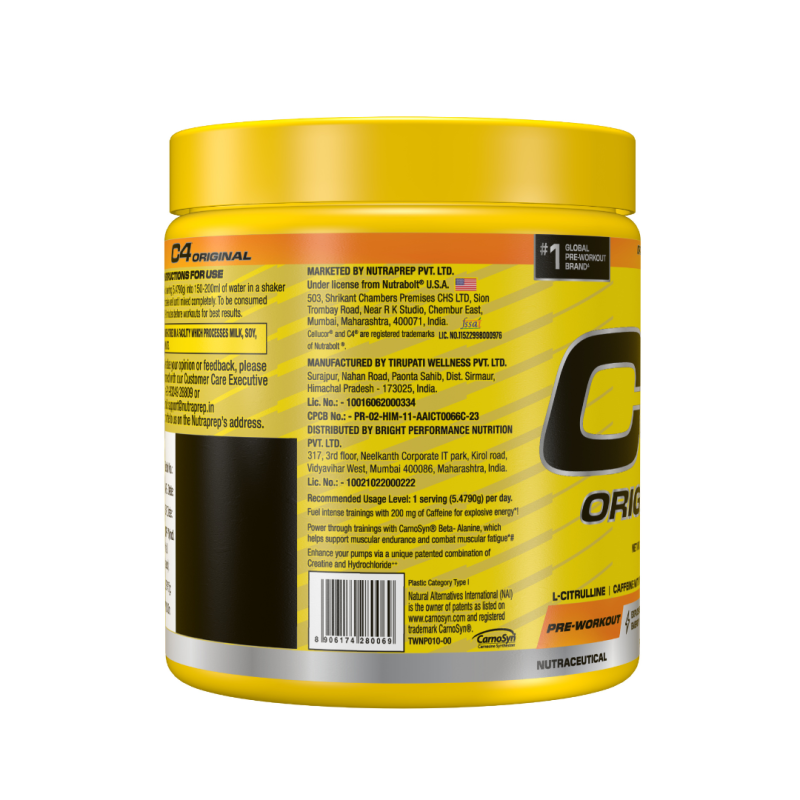 C4 ORIGINAL PRE WORKOUT ORANGE BURST 30 SERVING - 164GM